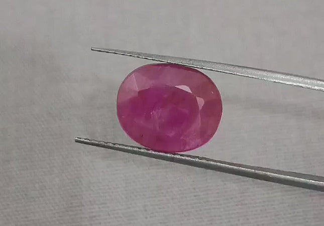GSI Certified 4.54ct Ruby Natural Untreated Gemstone