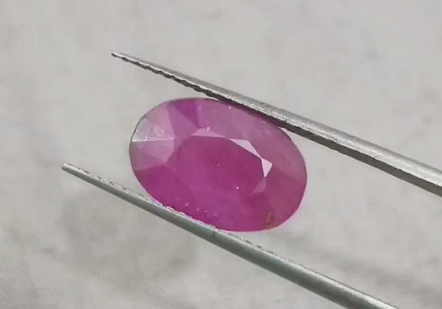 3.86ct Ruby Untreated Gemstone GSI Certified