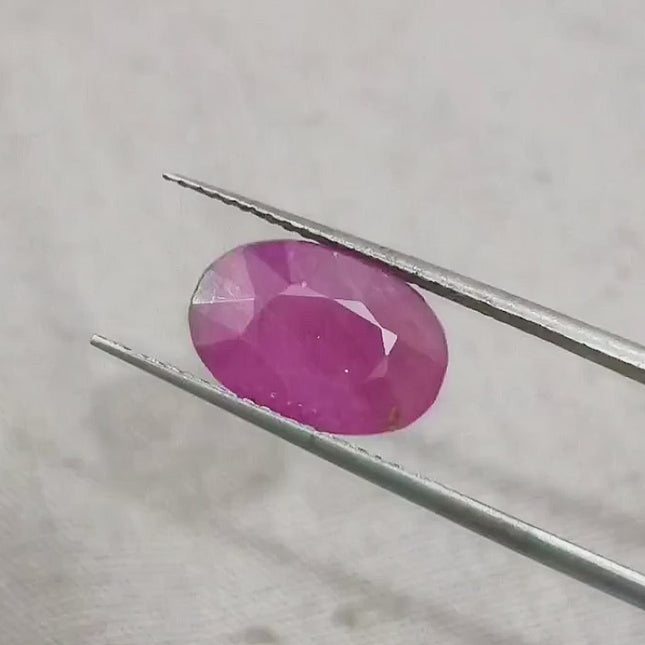 3.86ct Certified Natural Untreated Ruby.
