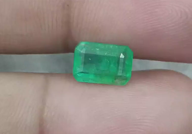 1.97ct Medium Green Emerald, Natural Gemstone