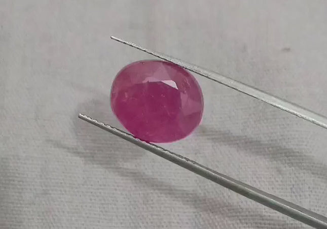 4.92ct Afican Ruby Certified by GSI, Untreated