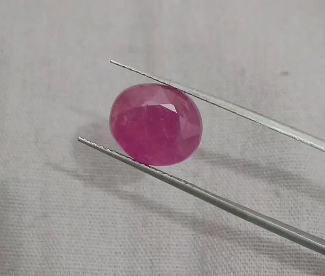 Certified 4.92ct Natural Untreated Ruby.