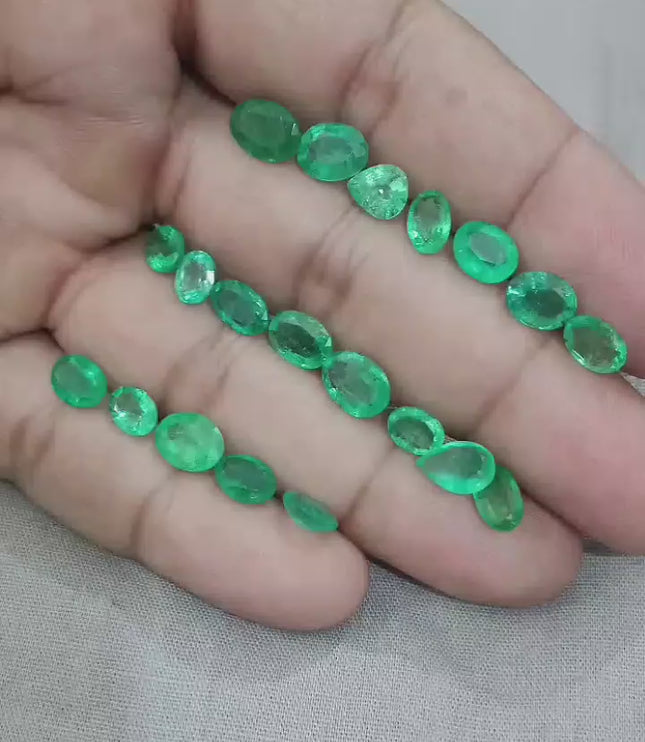 21.66ct Natural Emerald Parcel.
