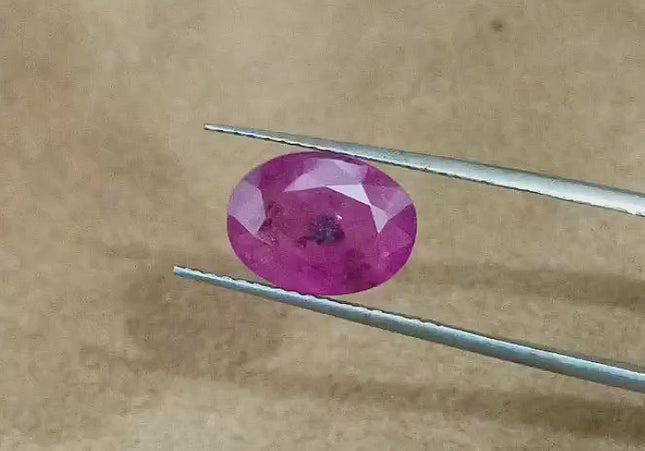 GSI Certified 3.98ct Sri Lanka Ruby, Natural Heated Gemstone