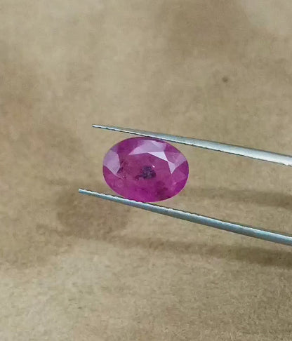 GSI Certified 3.98ct Sri Lanka Ruby, Natural Heated Gemstone