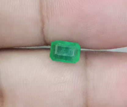 1.33ct Medium Deep Green Panjshir Emerald, 100% Natural Gemstone