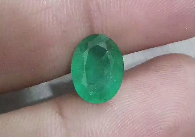 3.59ct Zambian Emerald Natural GSI Certified