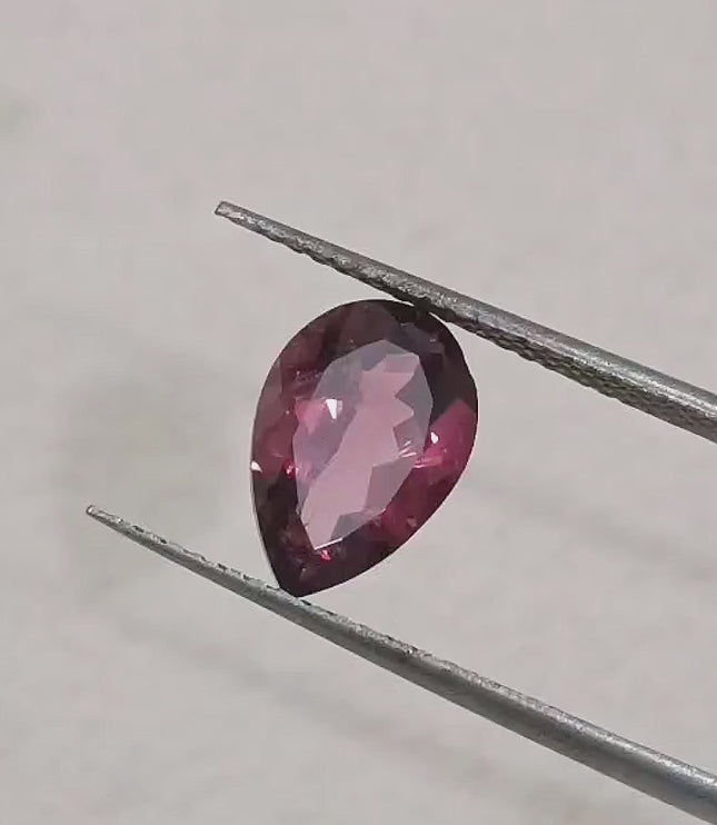 1.93ct Rubellite tourmaline certified by GSI