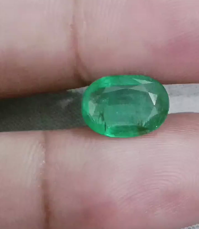 2.94ct Swat Emerald, Glass Green Natural Loose Gemstone