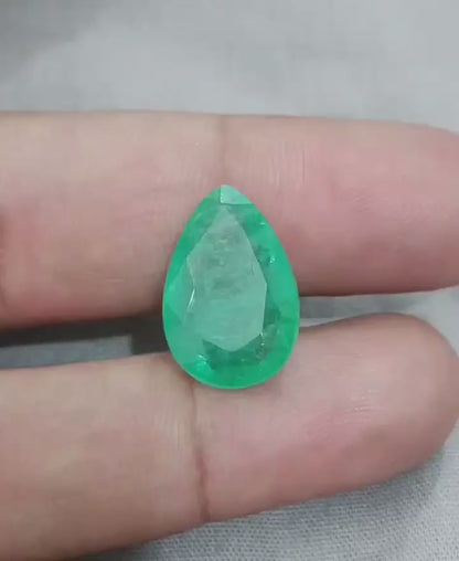 11.65ct Zambian Emerald, 100% Natural Gemstone