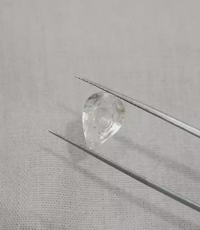 GSI Certified 3.50ct White Sapphire, Natural Unheated Loose Gemstone.