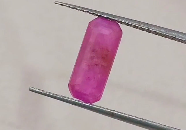 1.38ct Mozambique Ruby GSI Certified Natural Untreated