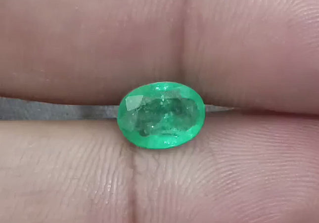 1.42ct Zambian Emerald GSI Certified