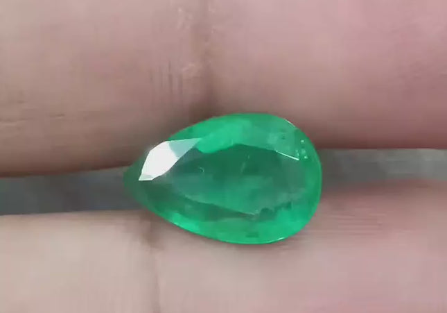 3.78ct GSI Certified Natural Deep Green Emerald