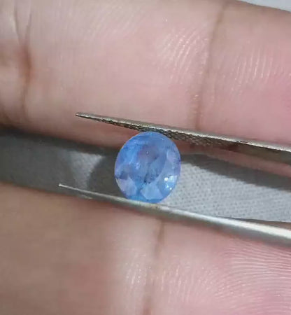 2.34ct Blue Ceylon Sapphire , 100% Natural Untreated Gemstone