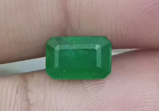 1.69ct Deep Green Emerald  GSI Certified