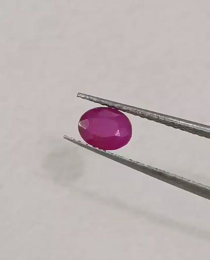 0.71ct Mozambique Ruby, 100% Natural Untreated Gemstone