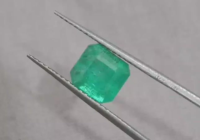 1.68ct Medium Vivid Green Panjshir Emerald, 100% Natural Earth Mined Gemstone