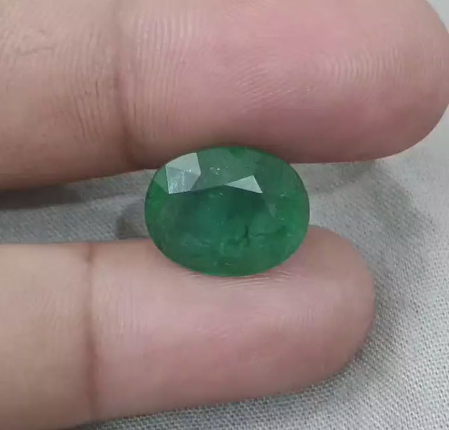 9.94ct Deep Green Zambian Emerald, Natural Gemstone