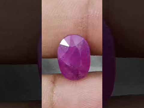African Ruby 4.73ct Untreated Oval Cut Loose Gemstone