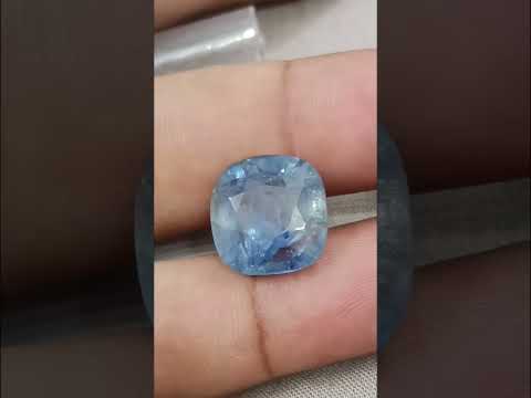 17.96ct Untreated Blue Sapphire Natural IIGJ Certified Burmese Cushion Cut Gemstone