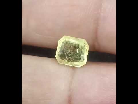 GSI Certified 2.23ct Yellow Sapphire Natural untreated Gemstone