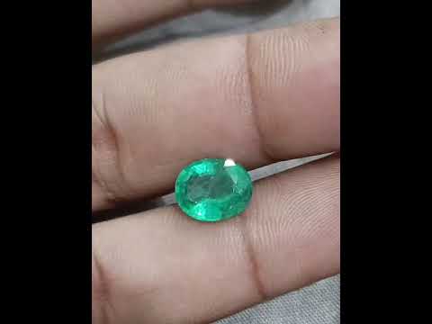 Russian Emerald 3.10ct Natural Sea Green Oval Cut Loose Gemstone
