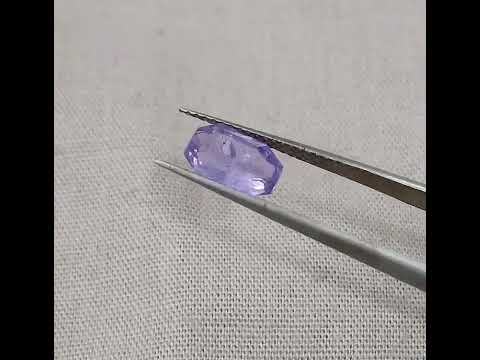 Certified 1.69ct Untreated Natural Violet Blue Sapphire.