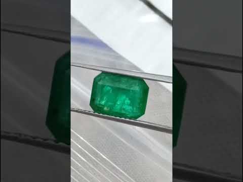 Natural Emerald 2.81ct Certified Deep Royal Green Octagon Cut Gemstone