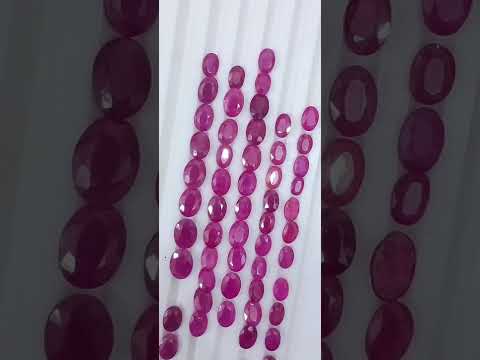 40.37ct Mozambique Ruby Parcel, Natural untreated Gemstones