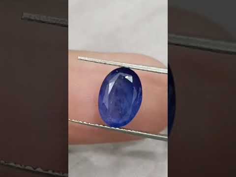 Royal Blue Sapphire 4.01ct Natural Oval Cut Loose Gemstone