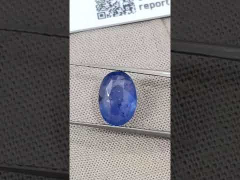 Blue Sapphire 2.86ct Natural GSI Certified Medium Color Sri Lanka Oval Cut Loose Gemstone H