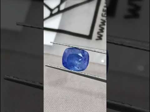Natural Blue Sapphire 1.63ct Certified Medium Deep Color Sri Lanka Cushion Cut Loose Gemstone