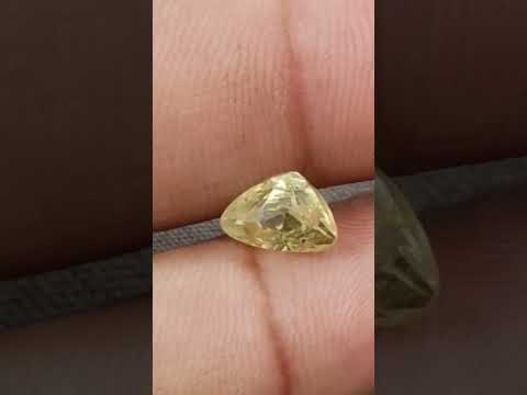Untreated Yellow Sapphire 2.63ct Natural Certified Triangular Cut