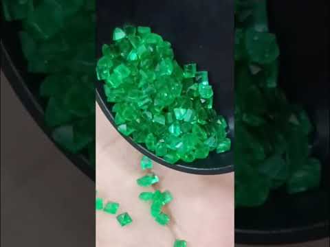 Natural Emerald Lot Calibrated 6.55ct Princess Cut Medium Deep Vivid Green Stones