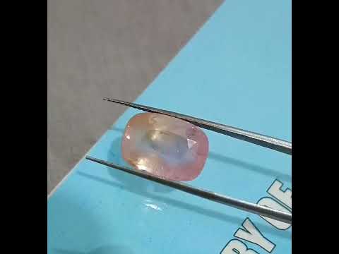 IGI Certified 7.88ct Unheated Natural Padparadscha Sapphire.