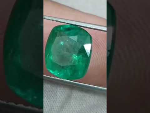 Zambian Emerald 5.50ct Natural Cushion Cut loose Gemstone