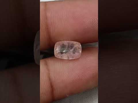 Untreated Padparadscha Sapphire 3.57ct Natural Certified Cushion Cut Orangy Pink Gemstone