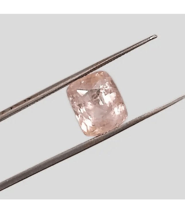 Rare Big Size! 7.08ct IGI Certified Padparadscha Cushion Cut Ceylon Sapphire, Natural Earth Mined untreated Gemstone - SMSGEMS 