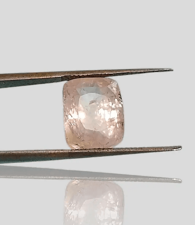 Rare Big Size! 7.08ct IGI Certified Padparadscha Cushion Cut Ceylon Sapphire, Natural Earth Mined untreated Gemstone - SMSGEMS 