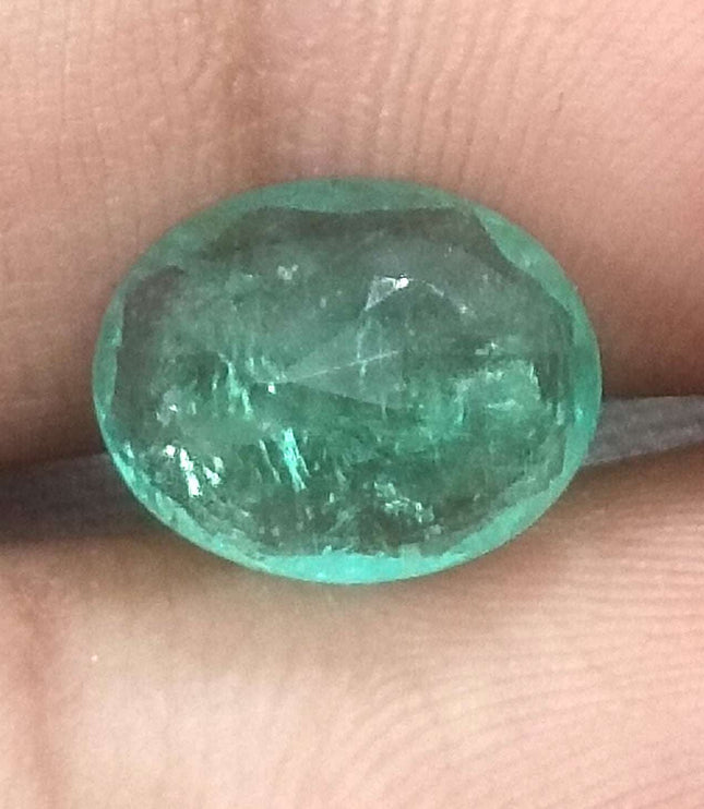 3.29ct Certified Zambian Natural Emerald Stone