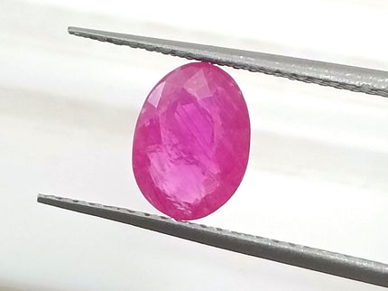 GSI Certified 1.36ct Mozambique Ruby, Natural Untreated Gemstone