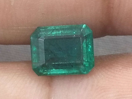 Zambian Emerald 2.76ct Certified Natural Deep Green Loose Gemstone