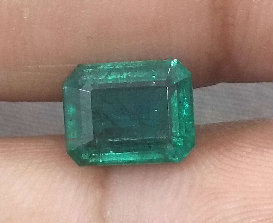 Zambian Emerald 2.76ct Certified Natural Deep Green Loose Gemstone