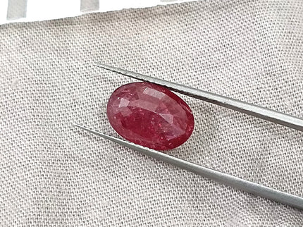 3.29ct Untreated Natural Mozambique Ruby Rasberry Red SGL Certified Oval Loose Gemstone