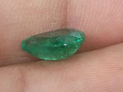Certified 2.65ct Natural Zambian Emerald, Deep Pure Green Stone.