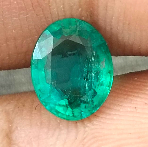 1.70ct Certified  Natural Zambian Emerald Stone