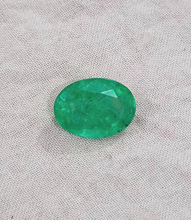 GSI Certified 2.77ct Panjshir Emerald Natural Gemstone