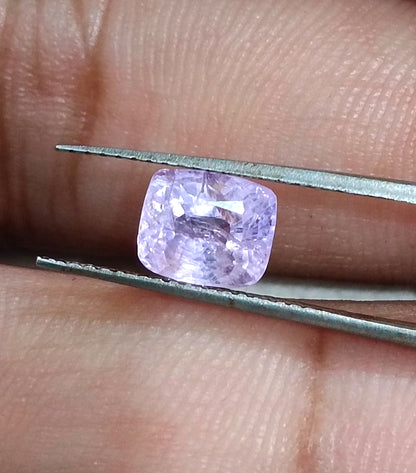 2.06ct Lavender Color Ceylon Sapphire , 100% Natural Untreated Gemstone