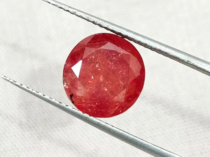 Burmese Ruby 5.00ct Certified Pigeon Blood Red Round Cut Unheated Loose Gemstone